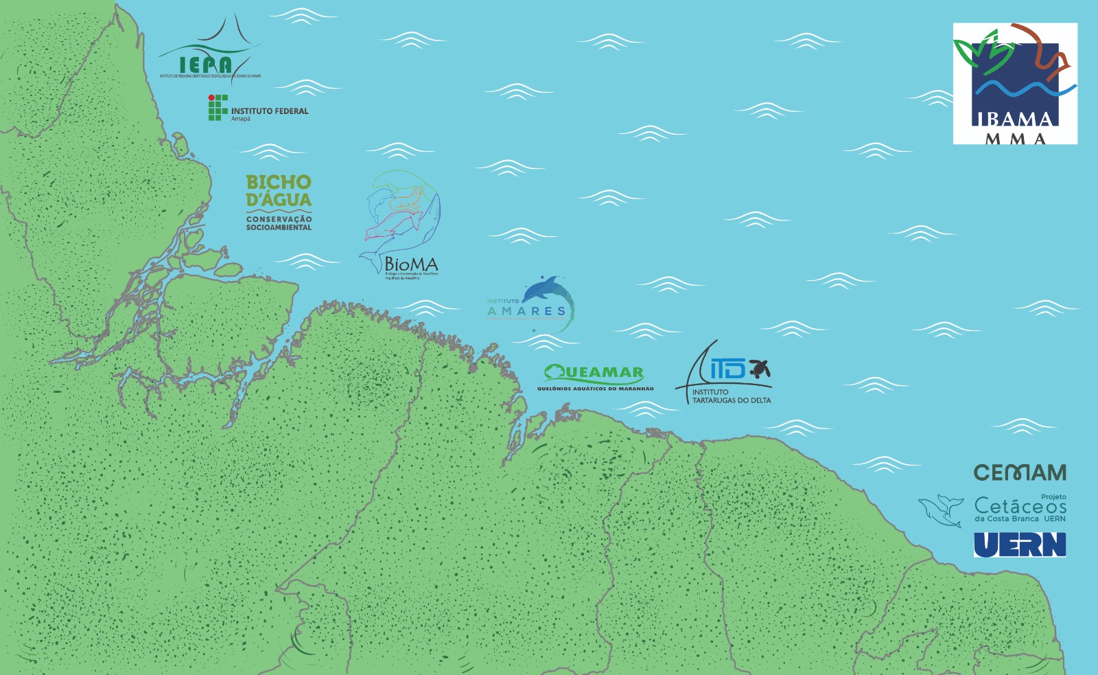 Mapa Área de Abrangência Disque-encalhe