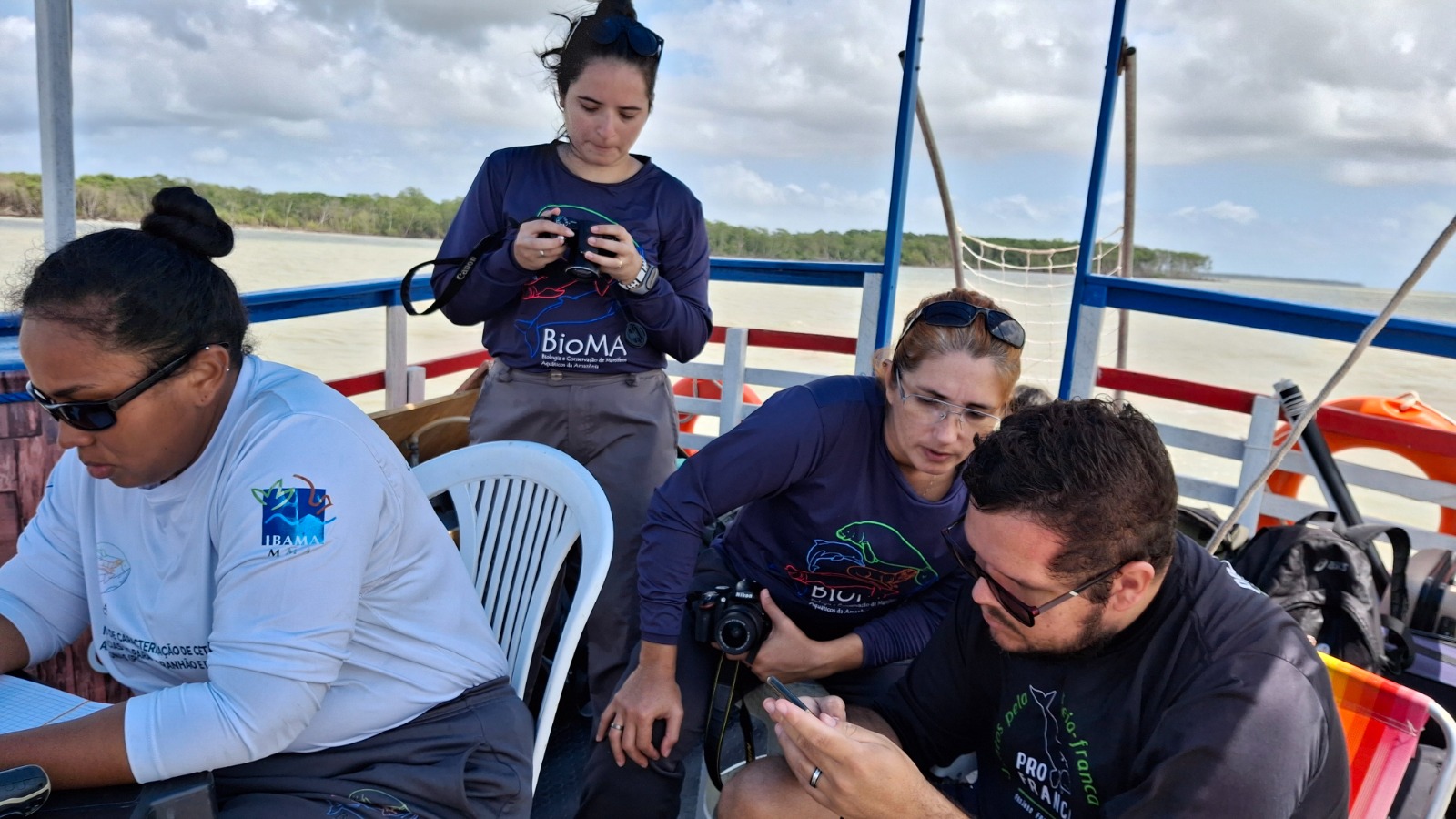 Instituto BioMA realiza monitoramento embarcado ao longo das reentrâncias paraenses